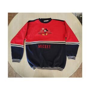 Mickey & Co. Crew Neck Sweatshirt Embroidery Disneyland Vacation SZ XL